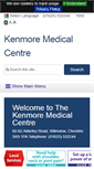 Mobile Screenshot of kenmoremedicalcentre.co.uk